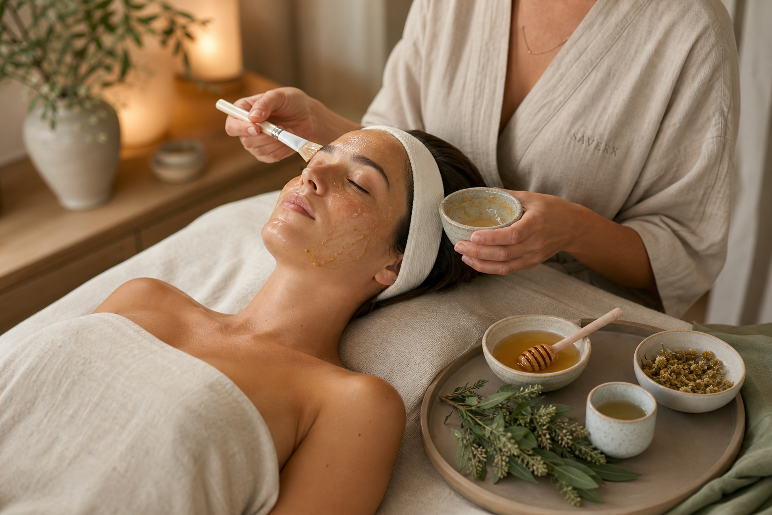 Botanical facial treatment